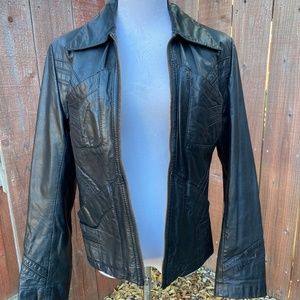 Very Cool Vintage Black Leather Jacket
